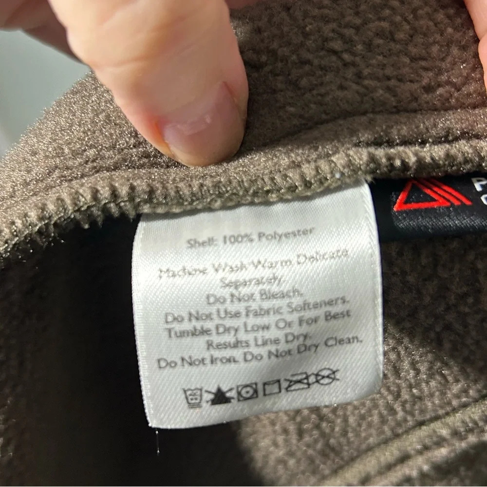 Eddie Bauer Polartec Fleece Vest. Size XL. Brown with Black Zip/Collar. - Picture 7 of 9